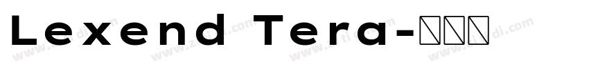 Lexend Tera字体转换